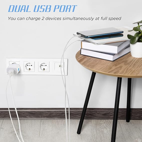 Xuhal 12 Pcs Fast USB Wall Charger Charging Block Bulk Adapter Plug Cube 2.1A USB Wall Charger Replacement for Most Smartphones and Tablets(Colorful)