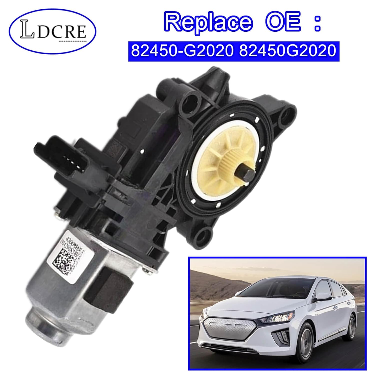 82450-G2020 Power Window Motor Compatible with Hyundai Ioniq 2017 2018 2019 2020 2021 2022 ，Front Left Door Driver Side Window Motors Replace 82450G2020 82450 G2020