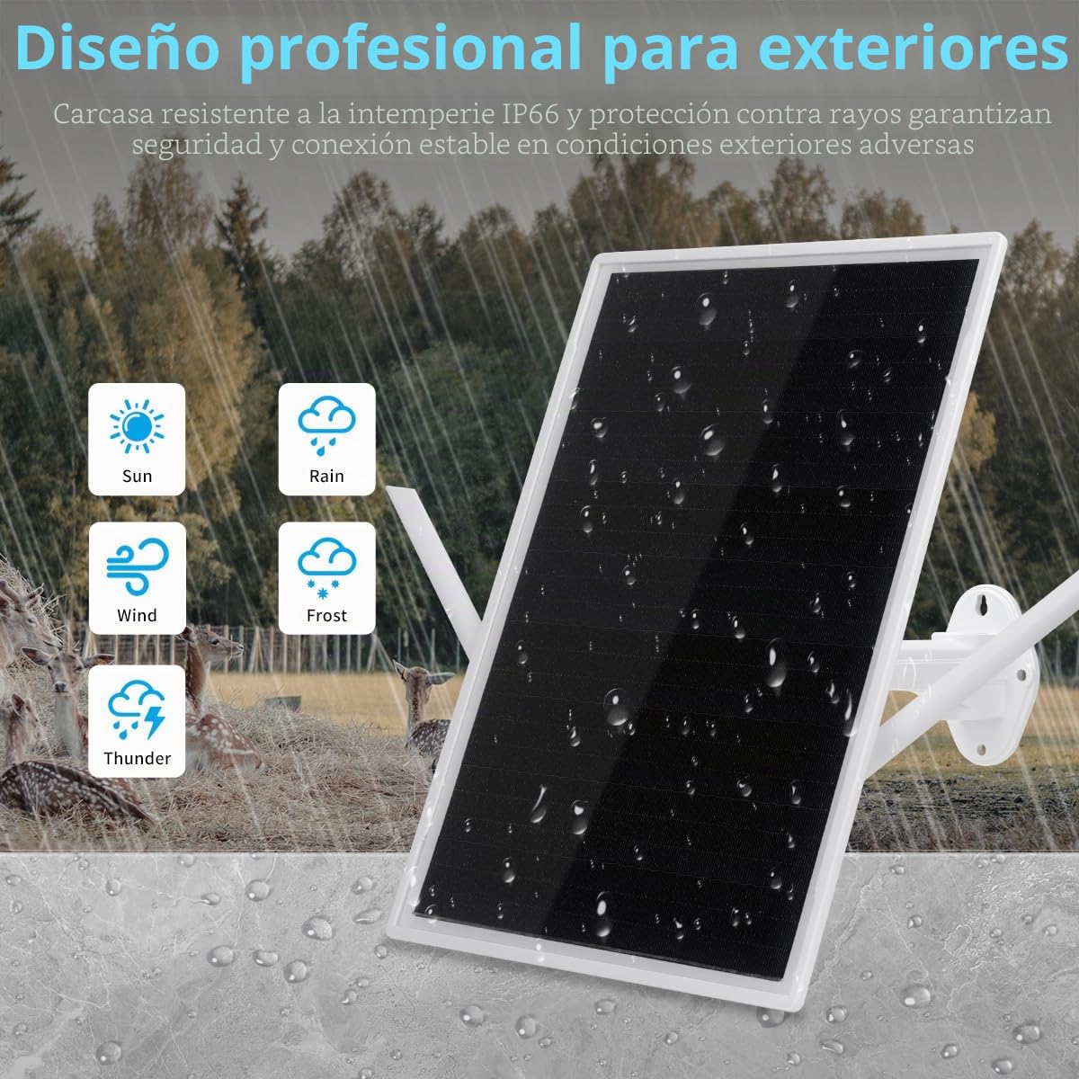 WiFi Panel Solar Router Repetidor,Impermeable 15W 25000mAh 300Mbps 492ft Cobertura WiFi Range Extender WLAN Repetidor Amplificador Inalámbrico Solar Powered Router Signal Booster E3