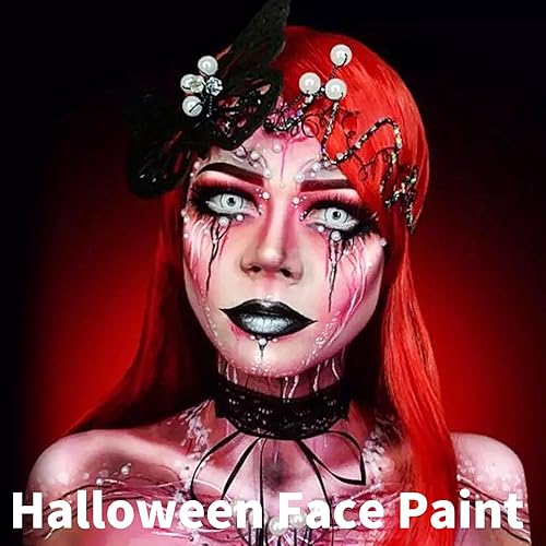 Vista 35 de MEICOLY Barra de pintura corporal dorada, pintura facial para Halloween SFX Cosplay, barra negra de ojo dorado para béisbol, sóftbol, fútbol