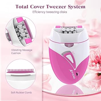 Epilator, 2 Speed Setting of Smooth Glide Face Ep-ilator for Women, E-pilator Hair Remover for Women Face Legs Bikini Area Arms Legs