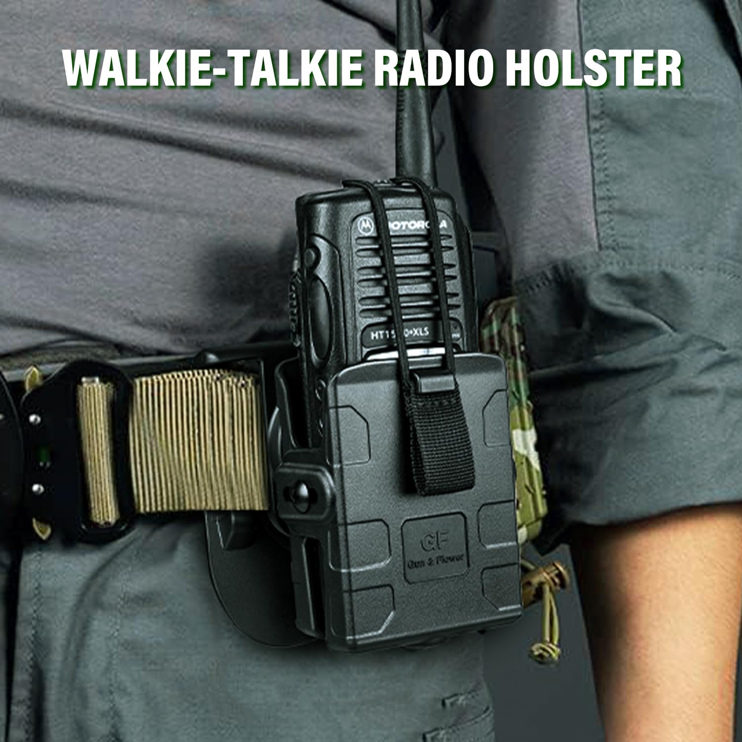 Produktbild von 3x Bianchi AccuMold Elite Universal Radio Halter – Passt Motorola MTS, XTS