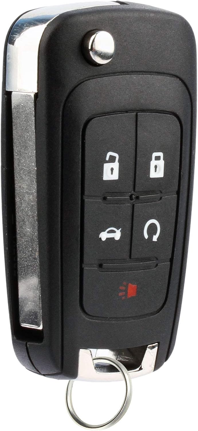 2 Key Fob fits 2010-2017 Buick Allure Encore Lacrosse Regal Verano/Chevy Camaro Cruze Equinox Impala Malibu Sonic/GMC Terrain Keyless Entry Remote Flip 2010 2011 2012 2013 2014 2015 2016 2017