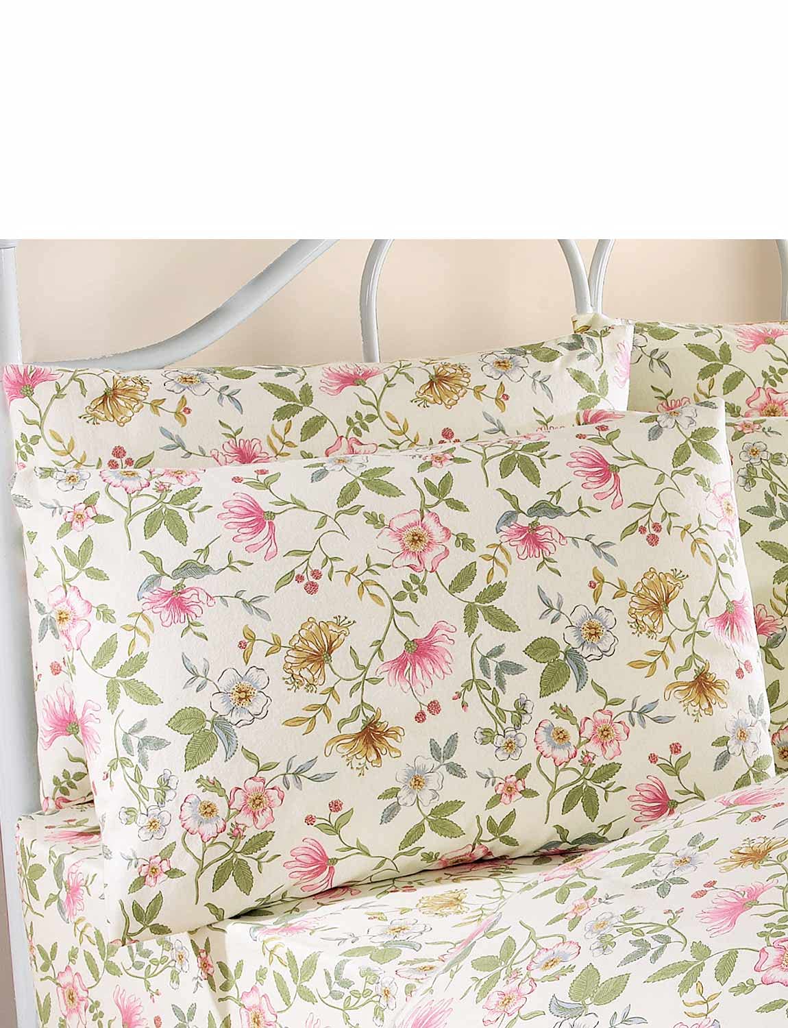 Vantona Cottage Garden Flannelette Pillowcases (Pair) By Vantona Multi Pair
