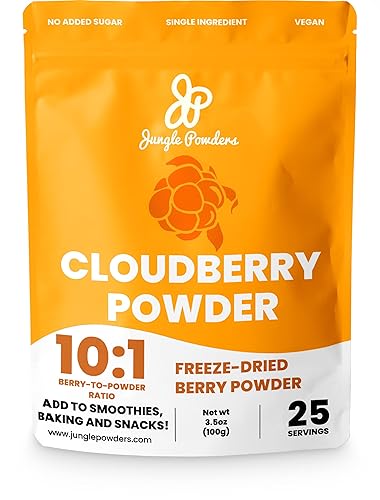 Jungle Powders Wild Cloudberry Powder for Smoothies Baking Jam 3.5