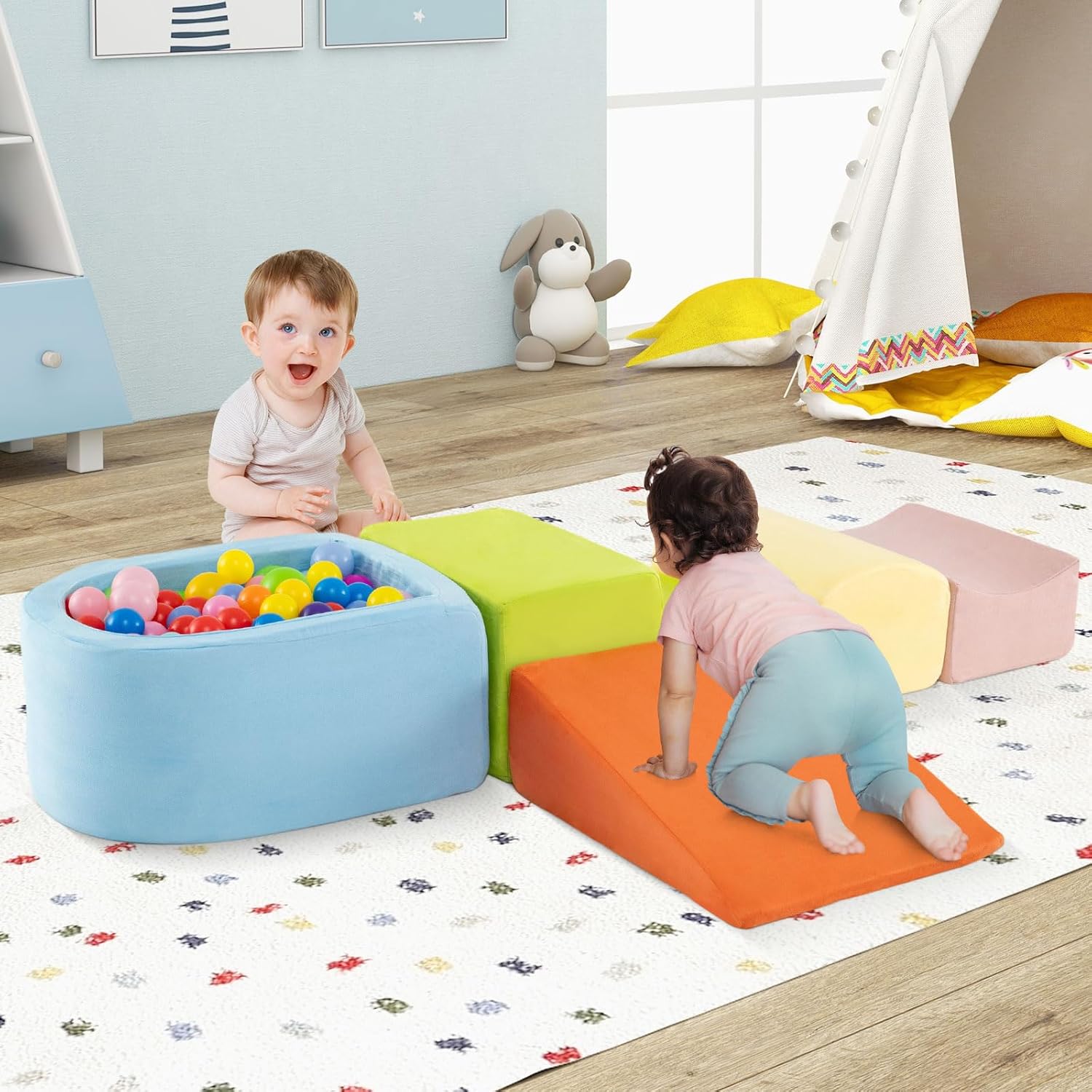 HONEY JOY Toddler Climbing Toys Indoor, 5-Piece Soft UK Ubuy