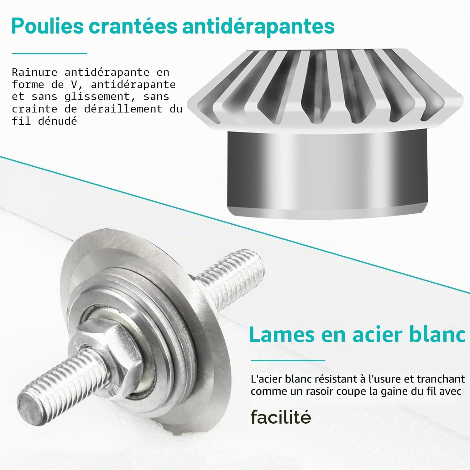 Denudeuse de Cable Electrique Dénuder Manuelle, Machine Manivelle à Dénuder Fils, 1-25 mm Dénudeur Câble Electrique Manuel, Avec Manivelle Dénudeuse Cuivre Pince à Dénuder pour Recyclage Des Fils