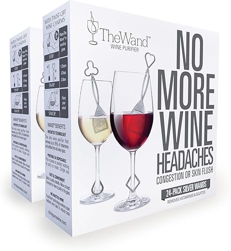 Miniatura 1 de PureWine - Purificador de varitas de vino, filtra histaminas y sulfitos, puede reducir y aliviar alergias y sensibilidades al vino, incluye