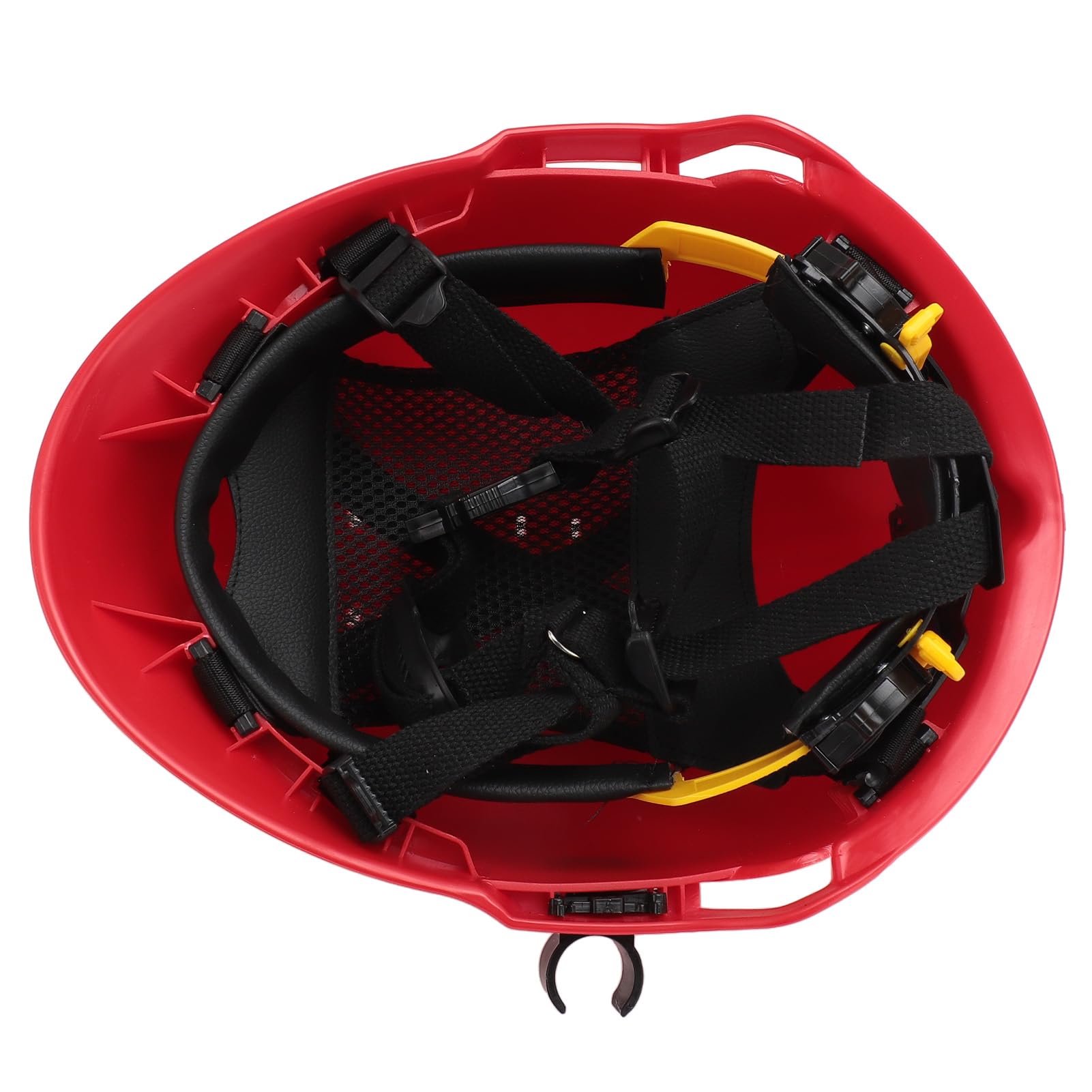 Casque de sécurité, Casque de sauvetage résistant aux chocs Casque de sécurité à ventilation réglable Casque de sécurité résistant à la chaleur pour la construction (rouge)