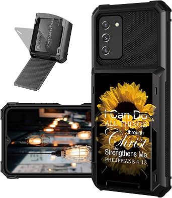 for Samsung Galaxy A03S Wallet Case with Card Holder Slot Flip Cover Hybrid Dual Layer Heavy Duty Shockproof Hidden ID Cash Credit Wallet Case for Samsung A03S, Bible Sunflower
