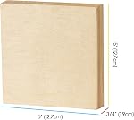 MEEDEN Unfinished Wood Canvas Board: 3/4” Deep 5x5” Wooden Canvas Panel Pack of 6 - Blank Cradled Wood Art Board for Painting