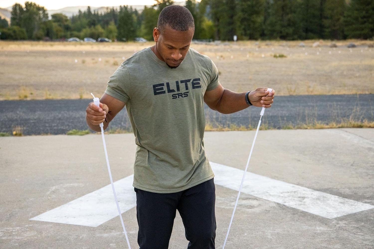 EliteSRS, Do Hard Things 6mm PVC Jump Ropes for Fitness - Indoor/Outdoor Adjustable Jump Rope with Unbreakable Handles and Ultra-Durable Non-Kinking PVC for Skipping Rope : Sports & Outdoors