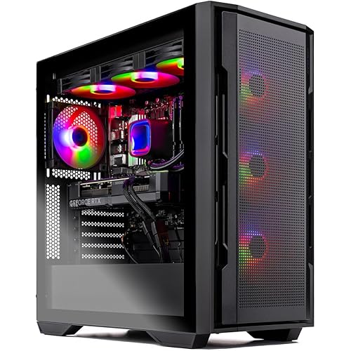 Skytech Gaming Rampage Desktop PC, Ryzen 7 9700X 3.8 GHz (5.5GHz), NVIDIA RTX 5070 12GB, 1TB Gen4 NVMe SSD, 32GB DDR5 RAM 6000 RGB, 850W Gold PSU, 360mm ARGB AIO, Wi-Fi, Win 11