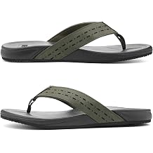 UBFEN Mens Flip Flops Sandals Rubber Water Summer Lightweight Comfortable Cushion Beach Outdoor