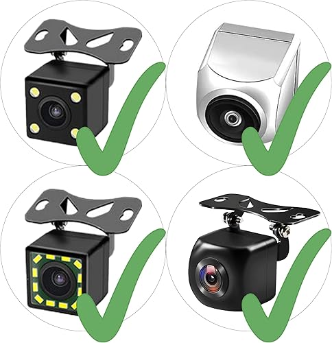 Miniatura 4 de Soporte de placa de matrícula para cámara de reversa de automóvil, cámara universal para espejo de salpicadero de automóvil, kit de soporte para