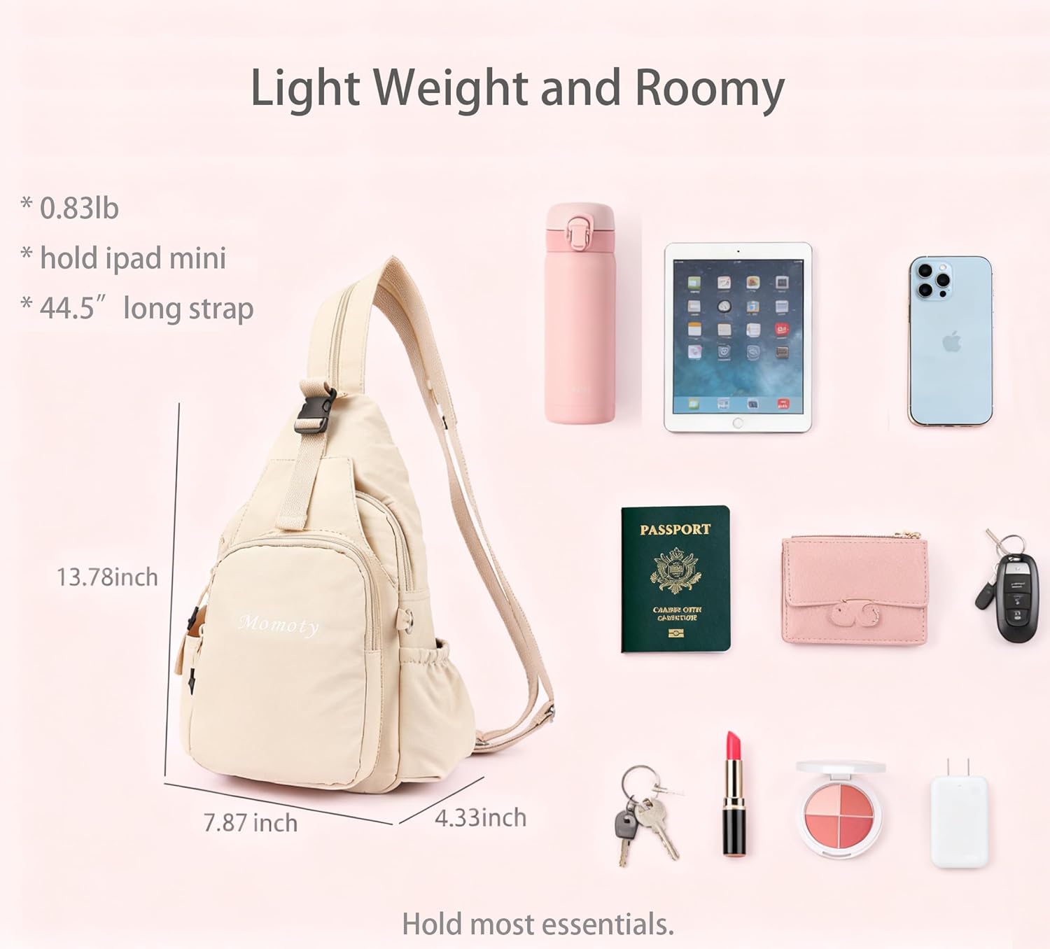 Crossbody Bags for Women Sling Bag Casual Fanny Pack Small Backpack Travel Daypack Chest Bag Shoulder Bag - Image 3