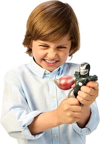 Miniatura 5 de Heroes of Goo Jit Zu Marvel War Machine Hero Pack  Figuras de Marvel rellenas de cuentas súper Scrunchy de 4.5 pulgadas de alto (41494)