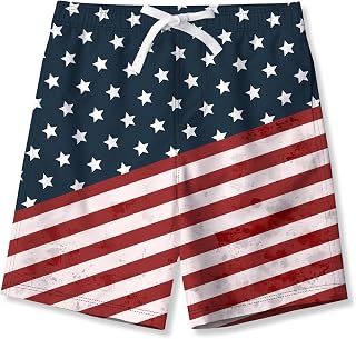 Idgreatim Teens Boys Swim Trunks Quick Dry Beach Swimwear UPF 50+ Board Shorts with Mesh Lining 6-14 Years