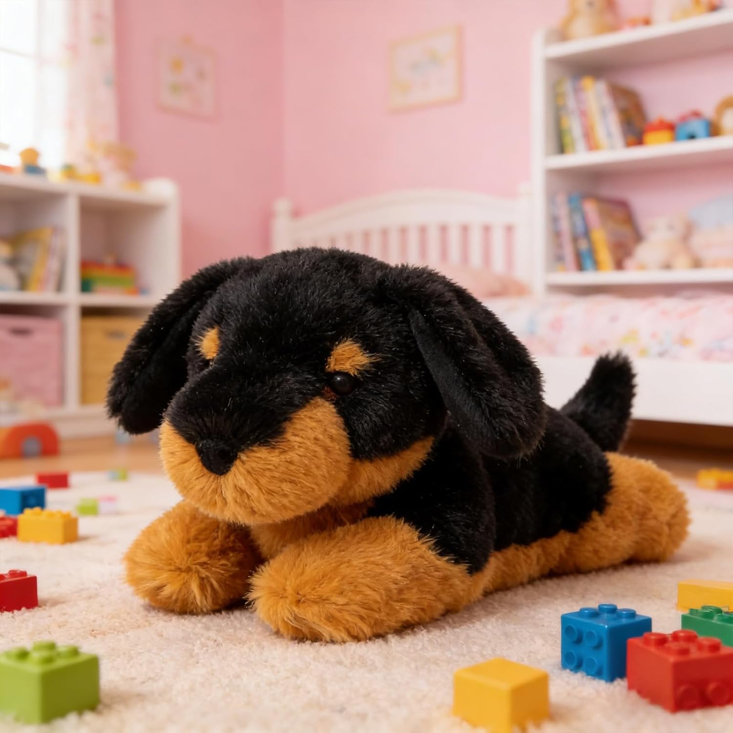 PEACH CAT Dachshund Dog Stuffed Animal Cute Plushies Small Puppy Plush Toys Birthday Gifts for Kids - Image 2