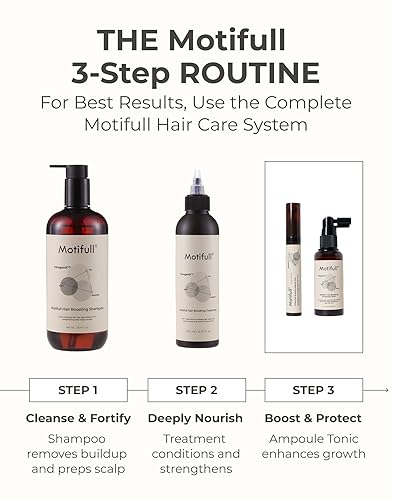 Miniatura 7 de Motifull Champú para engrosar el cabello con biotina y cafeína, champú para el crecimiento del cabello para raíces y volumen más fuertes (16.4 fl oz)