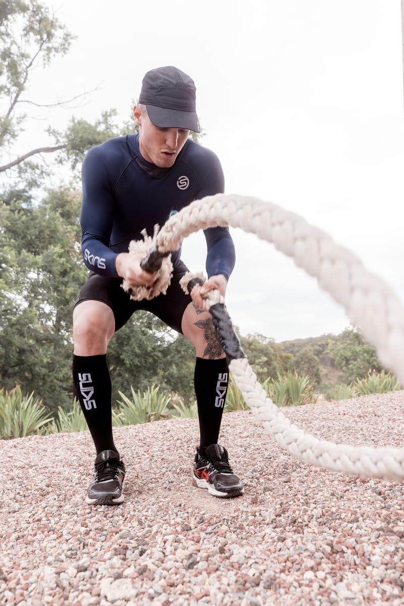 Skins Series-3 Half Tights Herren blau Größe XXL 2022 Laufsport Shorts