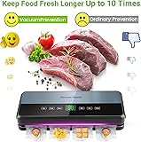 Vacuum Sealer, Vacuum Sealer with Vacuum Bags, 6 in 1 Vacuum Sealer for Dry, Moisture, Fresh, Foil Sealing Machine with Built-in Cutter with 30 Vacuum Bags and 1 Roll of Vacuum Roll - 2