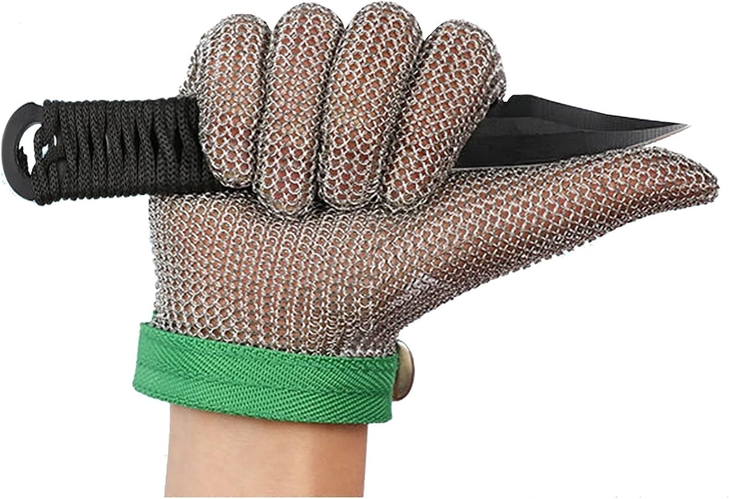 Anti Cut Glove 1 PCS Stainless Steel Cut Resistant Gloves, Food Grade Safety Cut-Resistant Work Gloves, Cut-Resistant Gloves for Outdoor Cooking (Size : S)