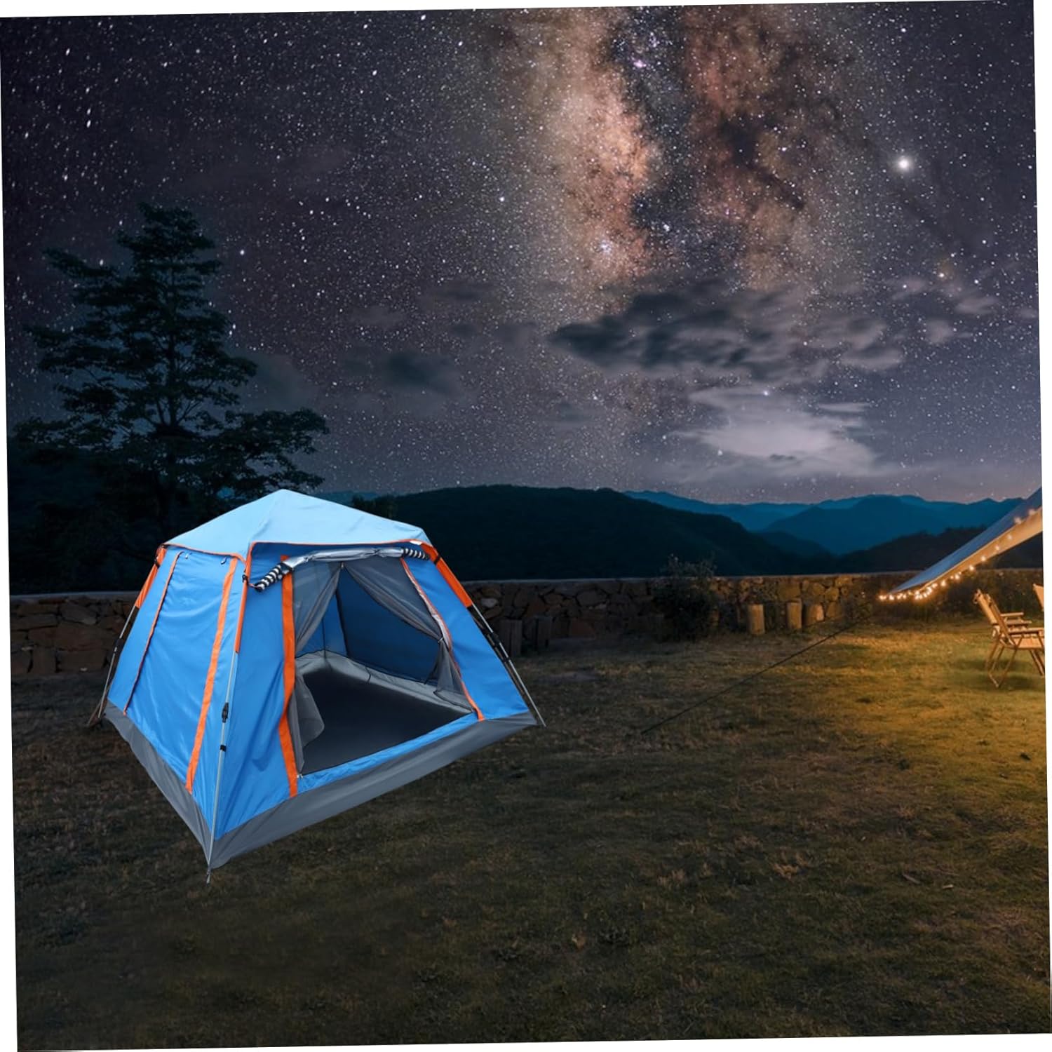 POPETPOP 1Set Portable Outdoor Automatic Camping Tent Convenient Design for People for Hiking Beach and Outdoor Adventures Durable