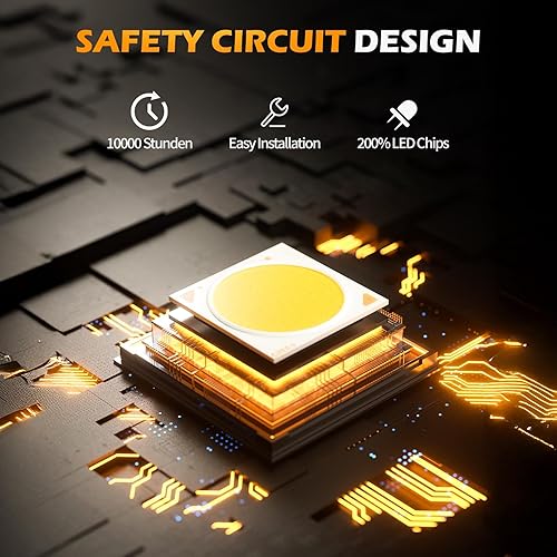 Miniatura 4 de Rich Choices 2 piezas de luz LED ámbar para motocicleta, intermitente, luz de freno, luz de marcha para Harley Honda Chopper (cromado con luz ámbar