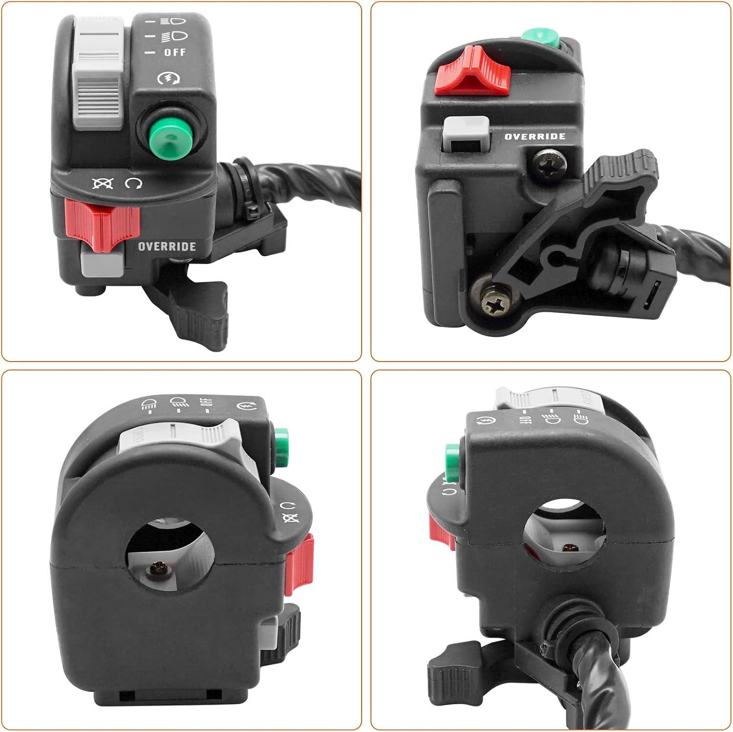 M MATI Start Stop Headlight Switch & Ignition Key Switch for Yamaha Grizzly 450 2007-2014 Kodiak 450 2004-2006 5KM-83972-00-00 5KM-83973-00-00 5ND-82510-00-00