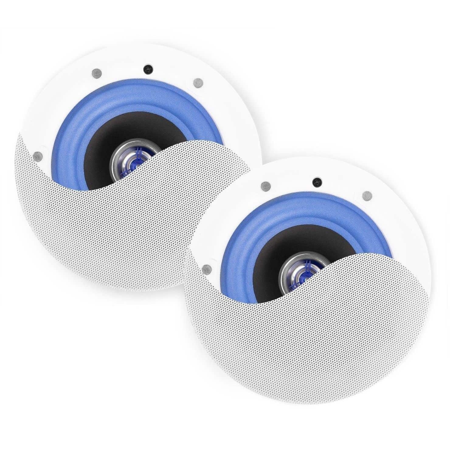 Power Dynamics ESCS6-2X Haut-Parleurs de Plafond 8 Ohms 6,50 Pouces