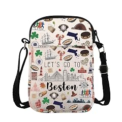 ZJXHPO Boston Trip Cross Body Bag Boston Colorado Road Trip Messenger Bag Boston Souvenir Boston Vacation Travel Gift