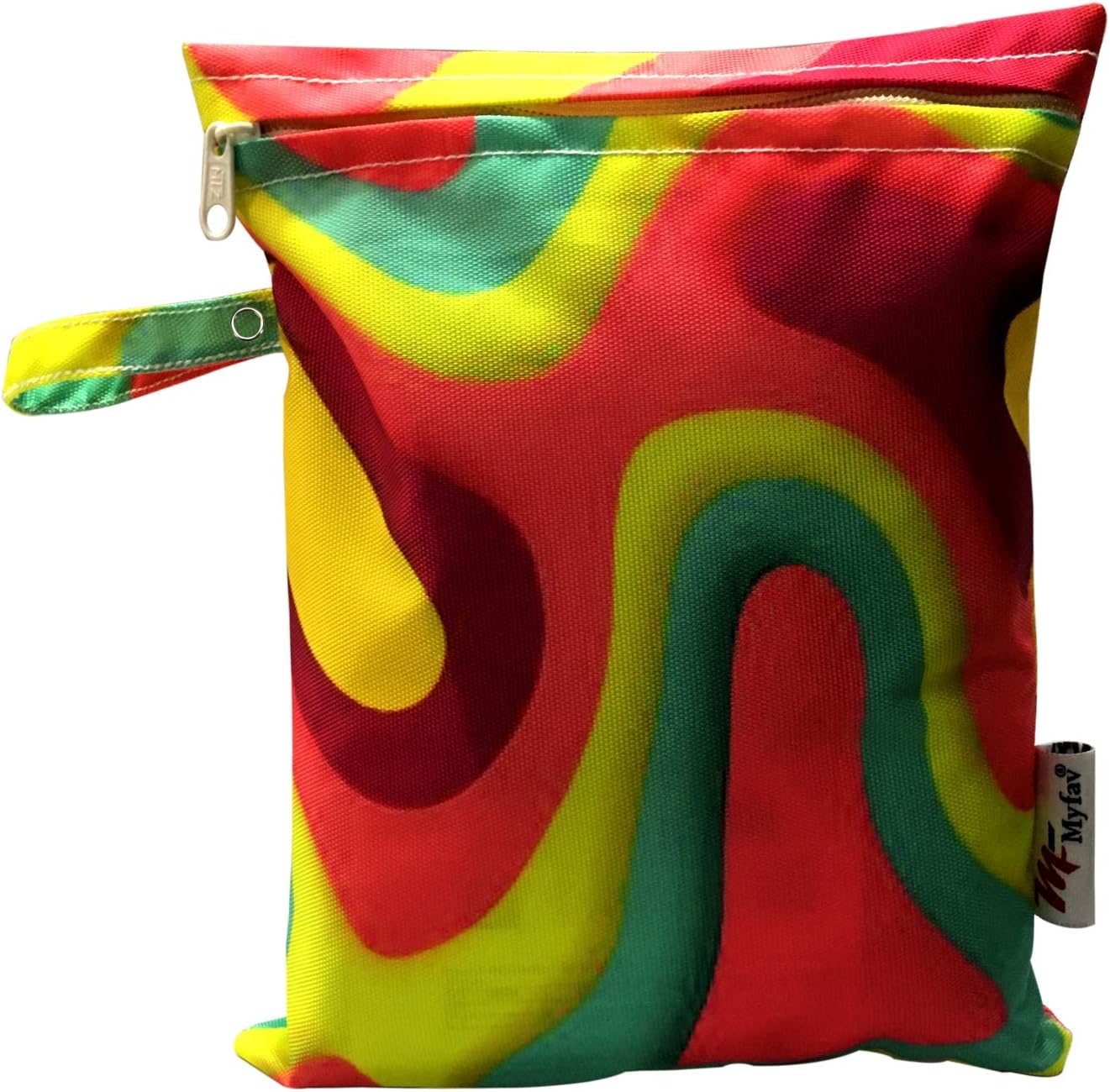 Waterproof Wet Bag | Washable & Reusable Storage Pouch | Wet & Dry Organizer for Travel; Beach; Pool; Stroller; Diapers; Dirty Gym Clothes; Wet Swimsuits & Toiletries-Pack of 1