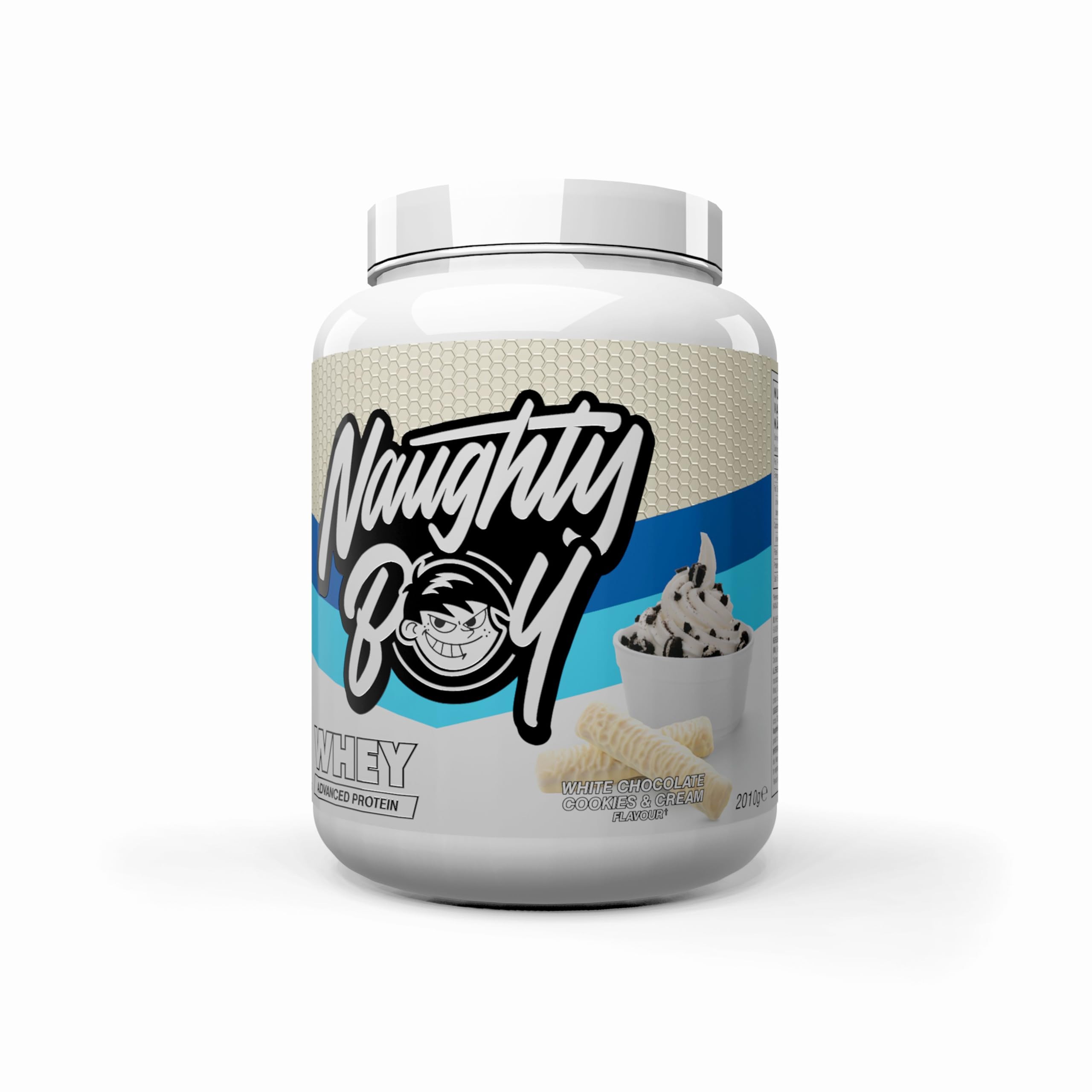 Naughty Boy Whey 2010 g, weiße Schokolade, Kekse und Cream