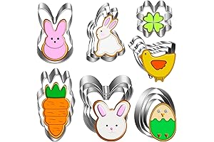 15 Mini Easter Cookie Cutters for Kids - 1 Inch
