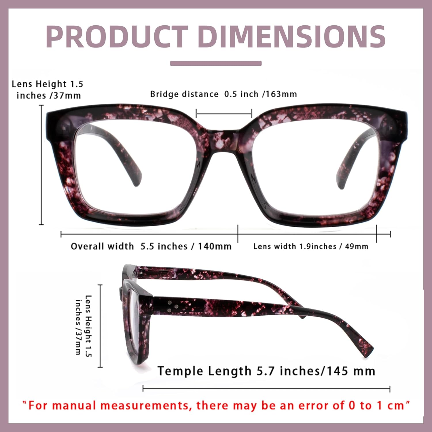 HIYANJN 3 Pack Progressive Multifocal Reading Glasses for Women Men Oprah style Blue Light Blocking Spring Hinger Readers 1.50 - Image 5