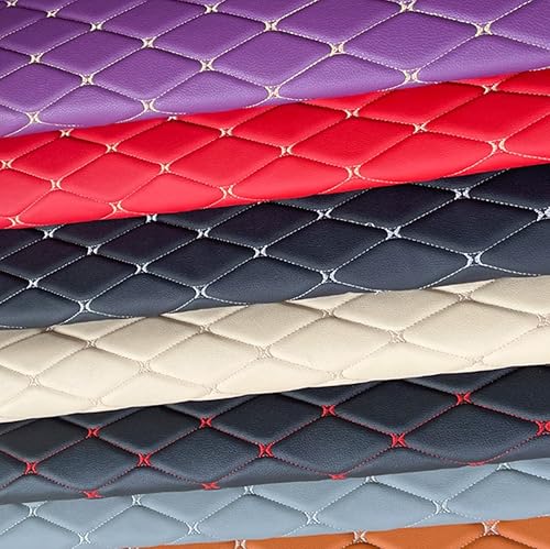 Miniatura 9 de Tela de espuma acolchada de vinilo de piel sintética de diamante con respaldo de espuma de 14 pulgadas de grosor para tapicería, cabeceras de