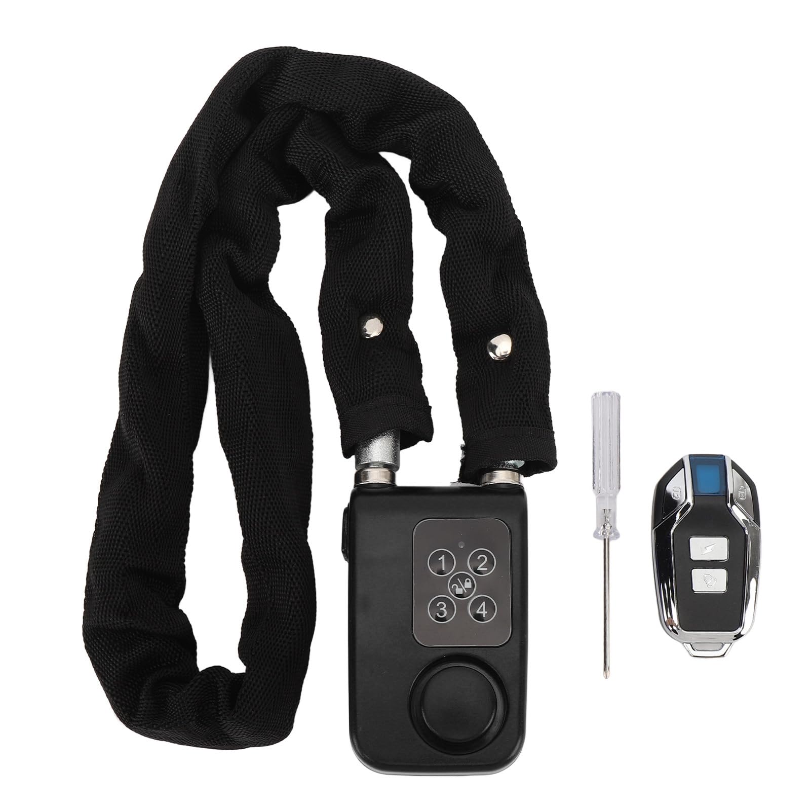 Blocco Allarme Bici con Telecomando Allarme Vibrazione Antifurto Impermeabile per Moto e Biciclette Acciaio Inossidabile 3 unità (#1)