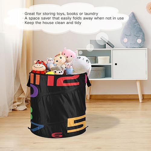 Miniatura 6 de Accesorios para cubículos cestas plegables de despensa para el hogar Reloj de color, canastas para ropa sucia