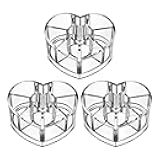 TENYELE Practical Beauty Storage Box Heart Shape Cosmetic Organizers Lipsticks Display Holders Sophisticated Women Large Capacity Lipsticks Holder