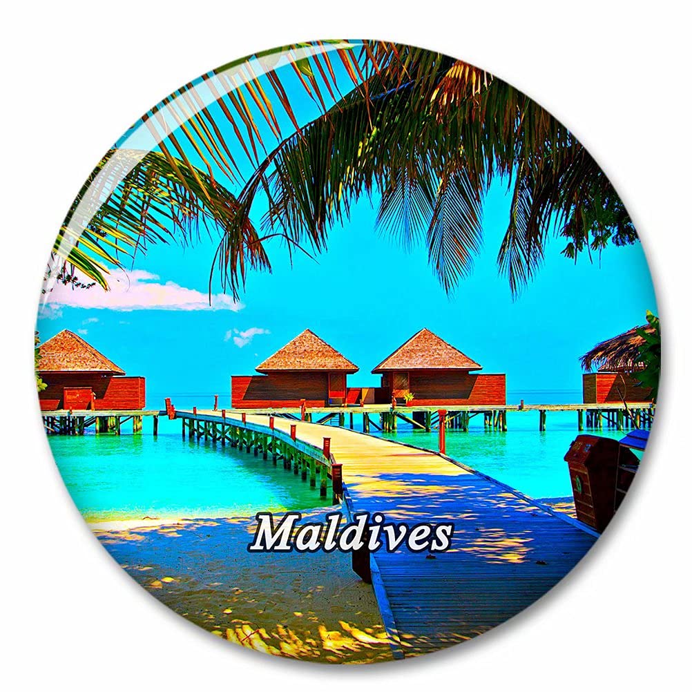Kxrsm Bxtkpq-Maldives-3744 Maldives Fridge Magnet Decorative Magnet Bottle Opener Tourist City Travel Souvenir Collection Gift Strong Refrigerator Sticker