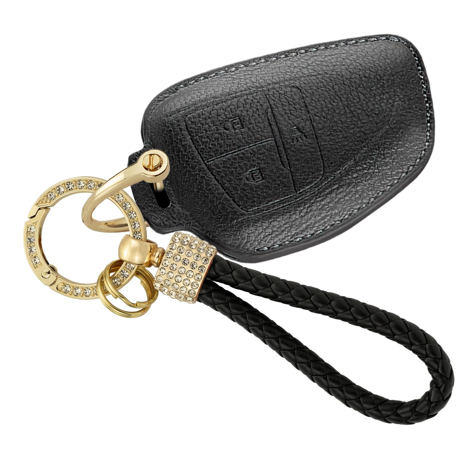 Coque de clé pour Chevrolet et Buick - Boîtier de remplacement noir à 3 boutons pour télécommande - 8