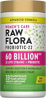 Raw Flora Women's Probiotics | 60 Billion CFU + Prebiotics