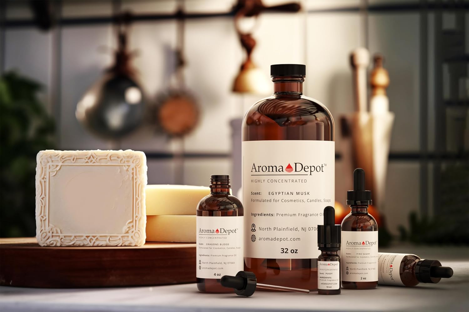 Aroma Depot Opium Fragrance Oil 120ml Premium Opium Essential Oil with Dropper for Candle Making, Soap Making & Bath Bombs. Undiluted & Alcohol-Free Scented Oil. (4 fl oz.)