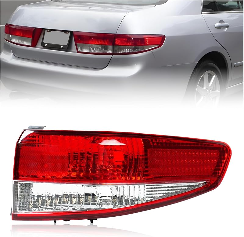 Lanterna traseira direita LeanisTrim para Honda Accord 2003–2004 – Lâmpada de freio halógena
