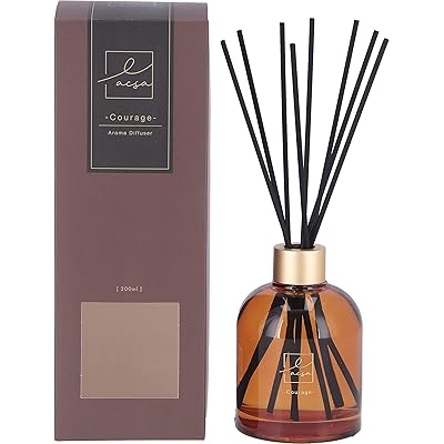 不二貿易 リードディフューザー フローラルな香り (Courage) 200ml 芳香剤 ルームフレグランス LACSA 28062