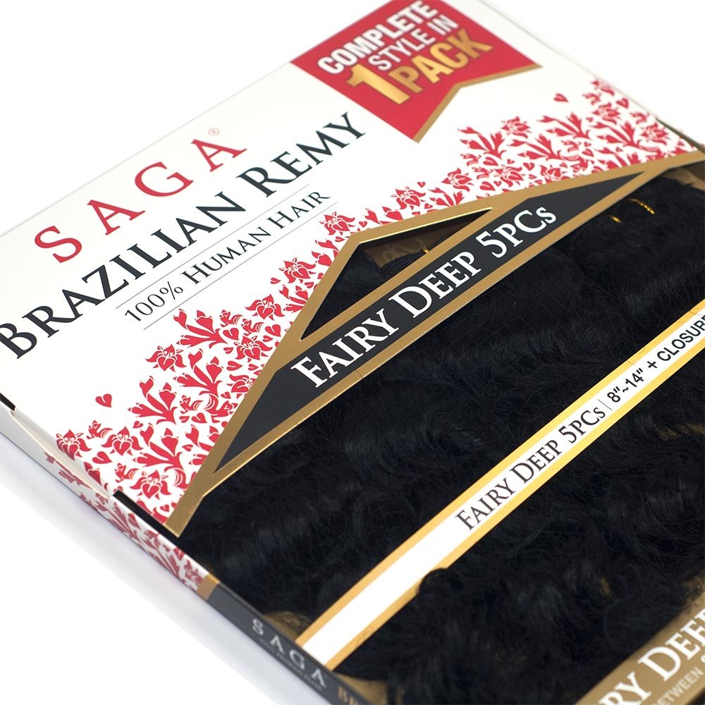 Amazon.com : Saga Brazilian Remy Hair Weave - FAIRY DEEP  display picture 1