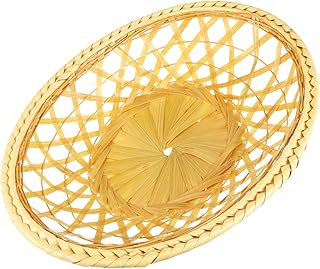 DOITOOL Naturalny Wikliny Kosz Owoców Kosz Na Chleb Recznie Tkania Recznie Tkane Owoce Zywnosci Craft Rattan Taca Do Przechowywania Kosz L