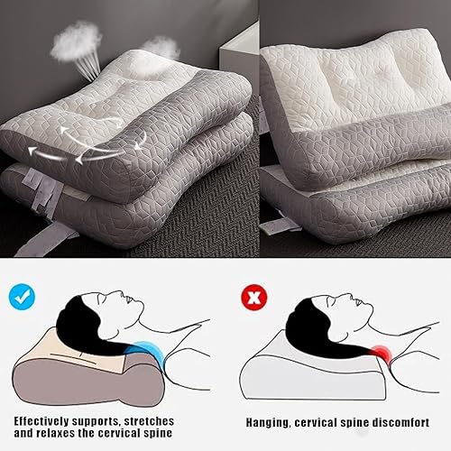 Miniatura 6 de Proease, almohada ortopédica Proease para dormir profundamente, almohada cervical Proease, almohada ergonómica Proease para cuello y hombros (1