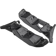Bumper Support Bracket, Left and Right Side Front Bumper Retainer Bracket Hold Mount No.86551S1000/86552S1000 for Hyundai Santa Fe 2019-2020 ABS Plastic Black, 1 Pair